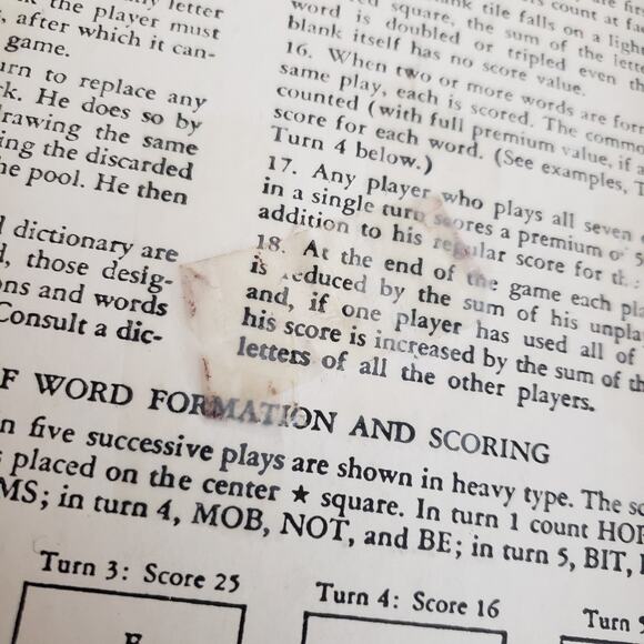 VTG‎ 1953 Scrabble Game Selchow And Righter All 100 Tiles Rare Dark Wood Holders - Picture 7 of 14